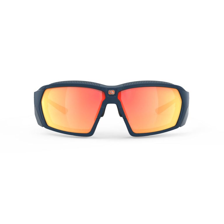 Agent Q Blue Navy Matte with Multilaser Orange Lenses