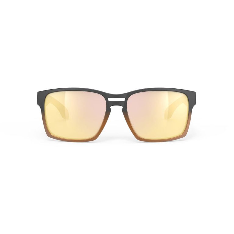 spinair 57 Bronze Fade Matte Frame and Multilaser Gold Lenses