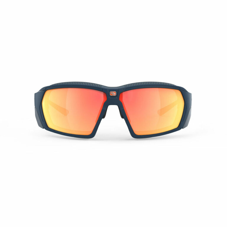 Agent Q Blue Navy Matte with Multilaser Orange Lenses