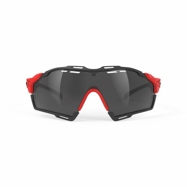 cutline Fire Red Matte Frame with Smoke Black Lenses Black Bumpers