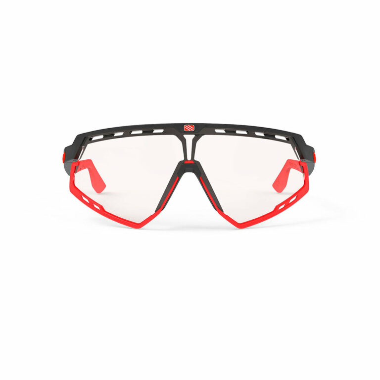 defender Matte Black Frame and ImpactX Photochromic 2 Red Lenses Red Bumpers