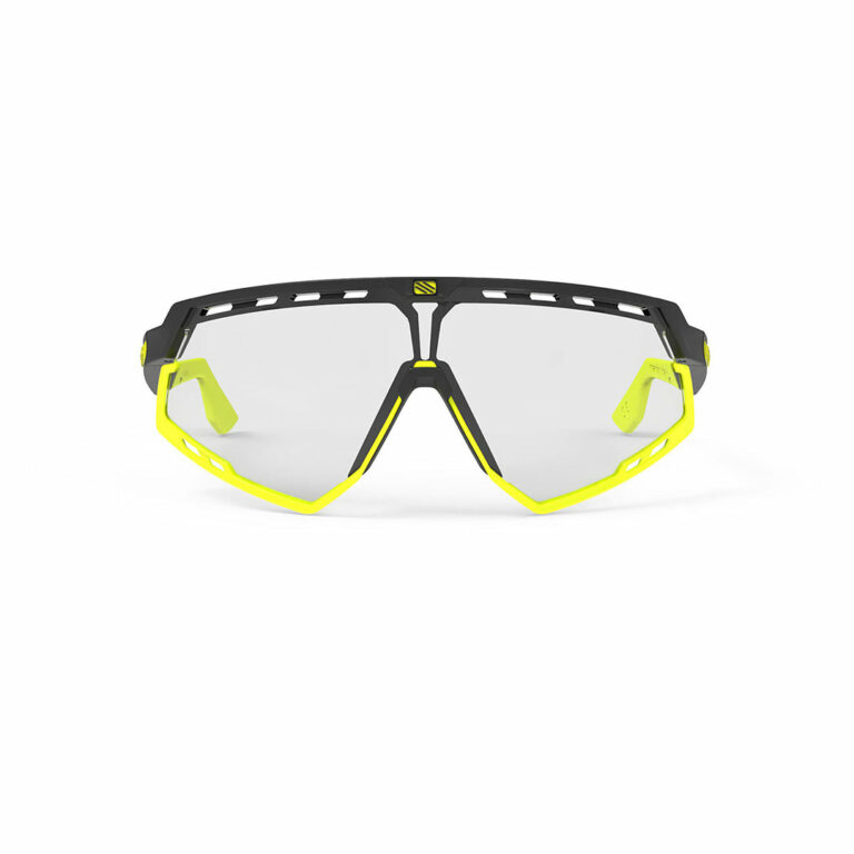 defender Matte Black Frame and ImpactX Photochromic 2 Laser Black Lenses Yellow Fluo Bumpers