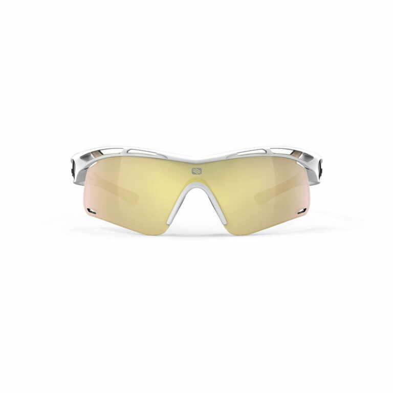 Tralyx Plus Slim White Gloss Frame with Multilaser Gold Lenses