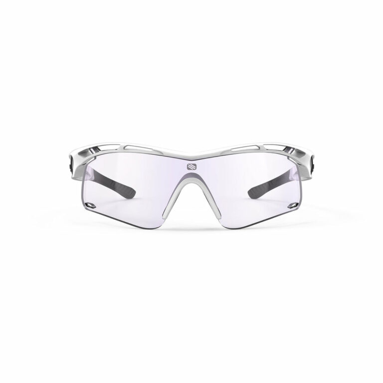 Tralyx Plus Slim White Gloss Frame with ImpactX Photochromic 2 Laser Purple Lenses