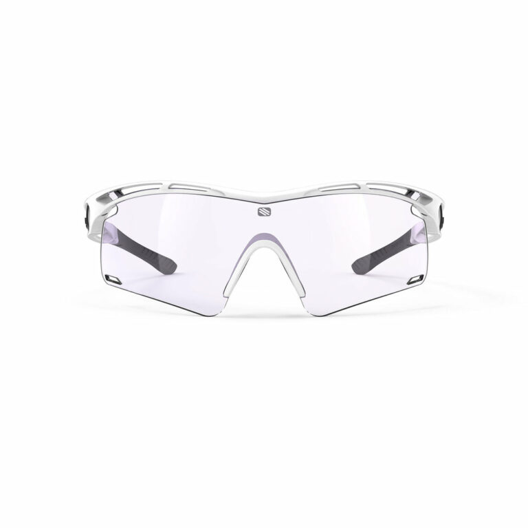 Tralyx Plus White Gloss Frame with ImpactX Photochromic 2 Laser Purple Lenses